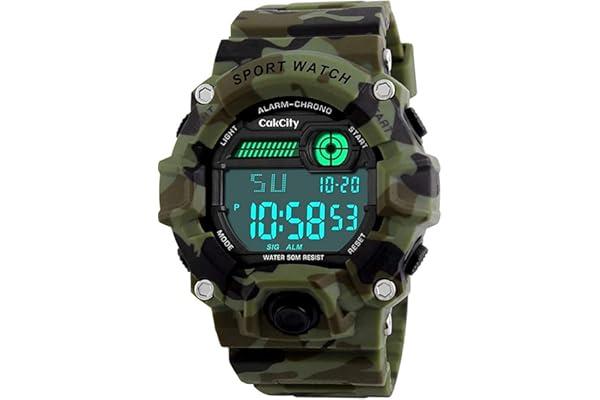 Camouflage LED Sports Watch