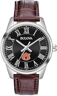 Bulova Auburn University Tigers Leather Watch