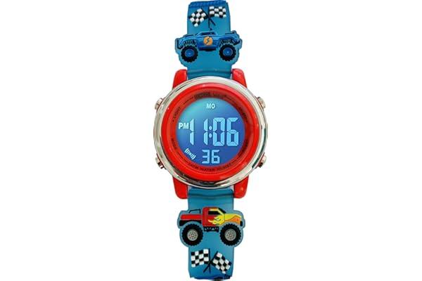 Kids 3D Digital Light-Up Monster Truck Watch