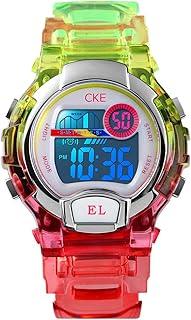 Kids Digital Sports Watch with Colorful EL Light