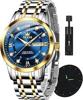 Luxury Gold-Silver Classic Dress Watch for Men