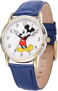 Mickey Mouse Classic Leather Strap Watch