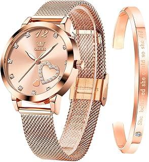 Rose Gold Luminous Dress Watch for Women