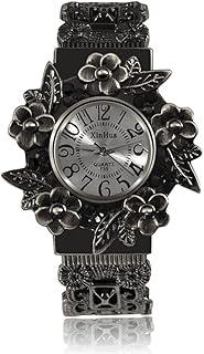 Vintage Floral Cuff Analog Watch